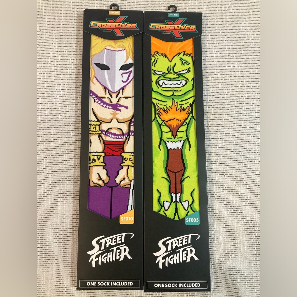 Street Fighter socks.